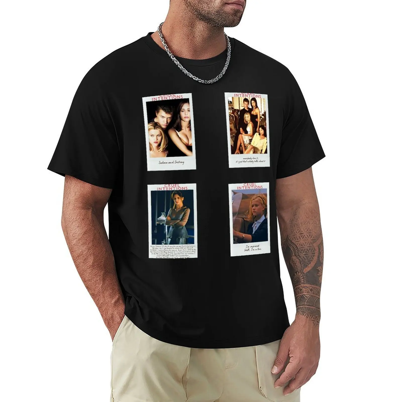 

Cruel Intentions Sticker Set / T Shirt T-Shirt Breathable Mesh Panel T-Shirt