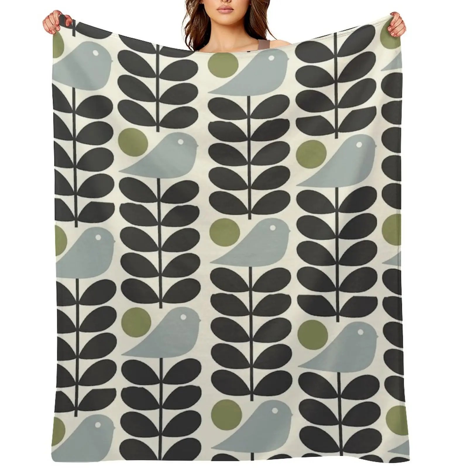 

Orla Kiely Throw Blanket Thins anime Luxury for winter Blankets