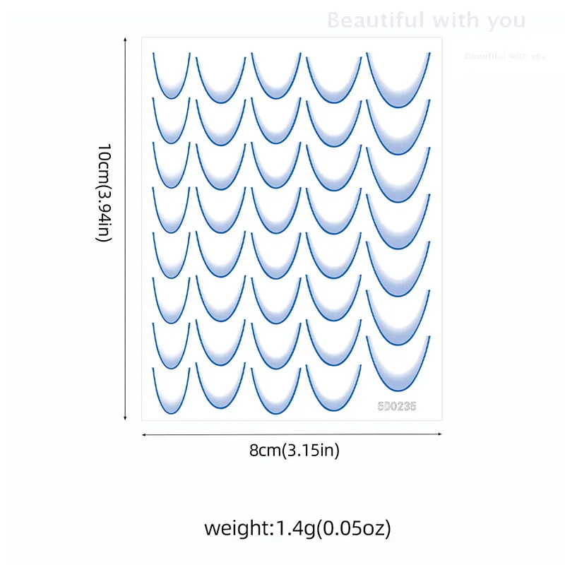 Farbverlauf Linie Design Französisch Nail art Aufkleber Selbstklebende Ail Tipps Führungen Für Diy Dekoration Schablone Werkzeuge