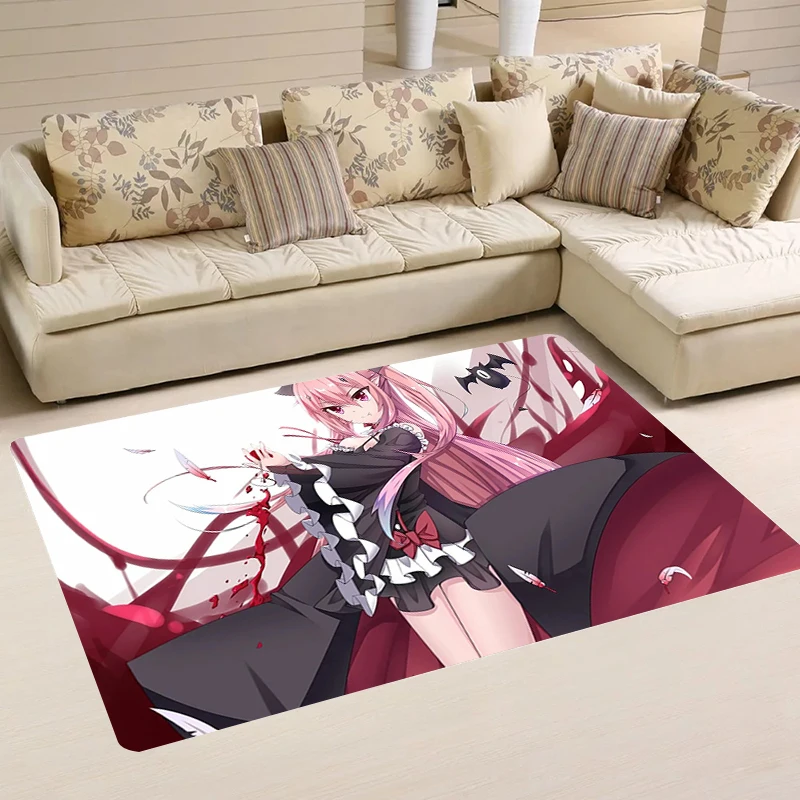 

Carpets Anime S-Seraph Of The End Aesthetic Room Decoration Rugs Kitchen Carpet Home Bath Mat Balcony Doormat Entrance Door Foot