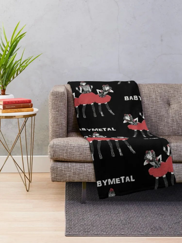 Babymetal Band Throw Blanket Heavy Nap Plaid on the sofa Blankets