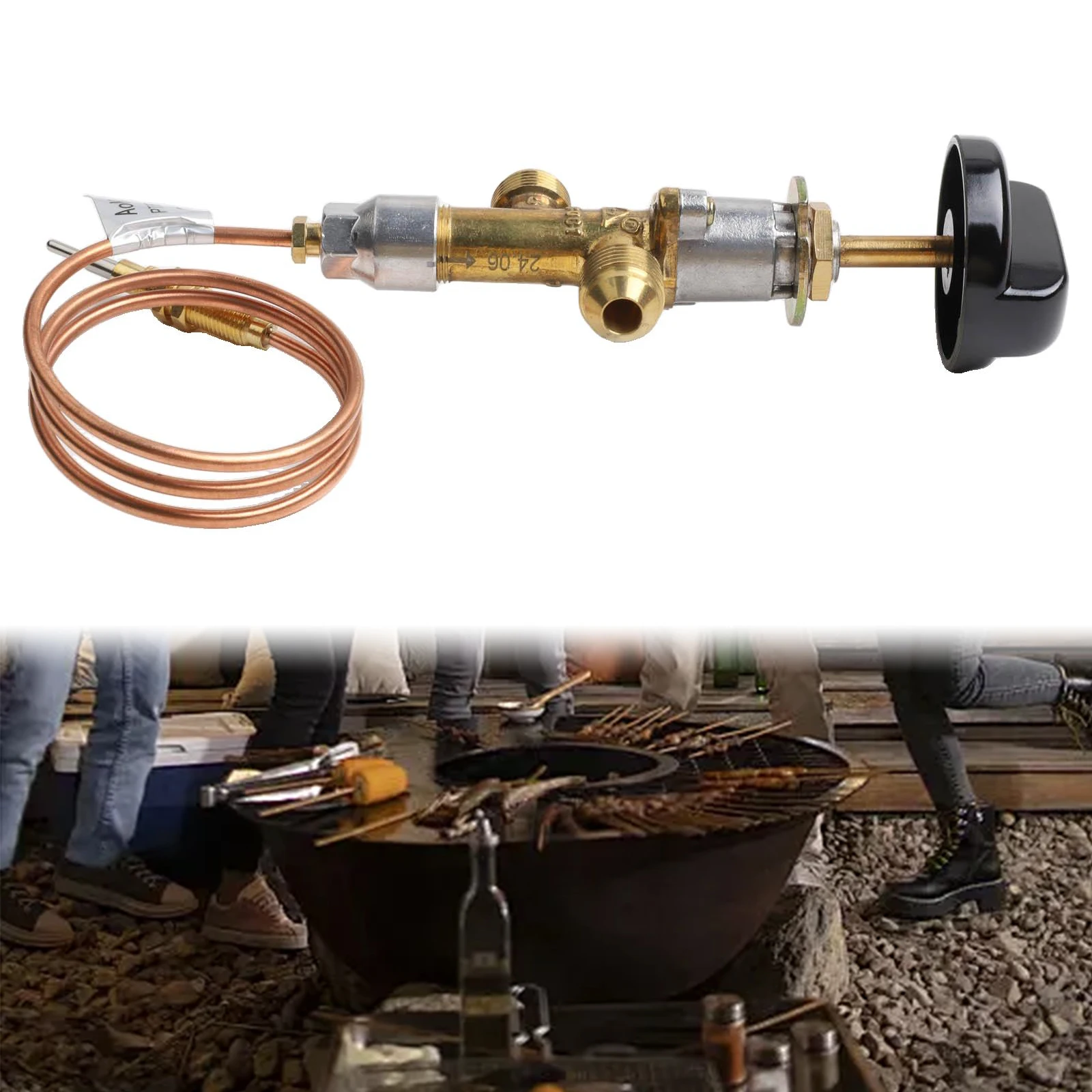 Simplify Your Gas Appliance Setup with This Complete Safety Control Valve Kit Featuring a Reliable Thermocouple Wire
