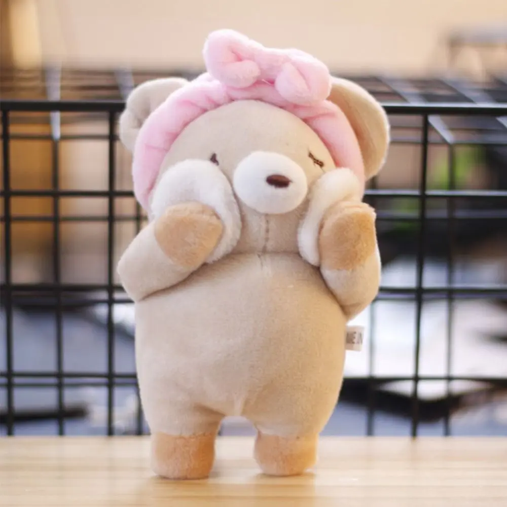 New Multicolor Keychain Plush Doll Soft Rabbit Piggy Bear Keychain Pendant Gifts Toy Cartoon Bathtowel Animal Universal