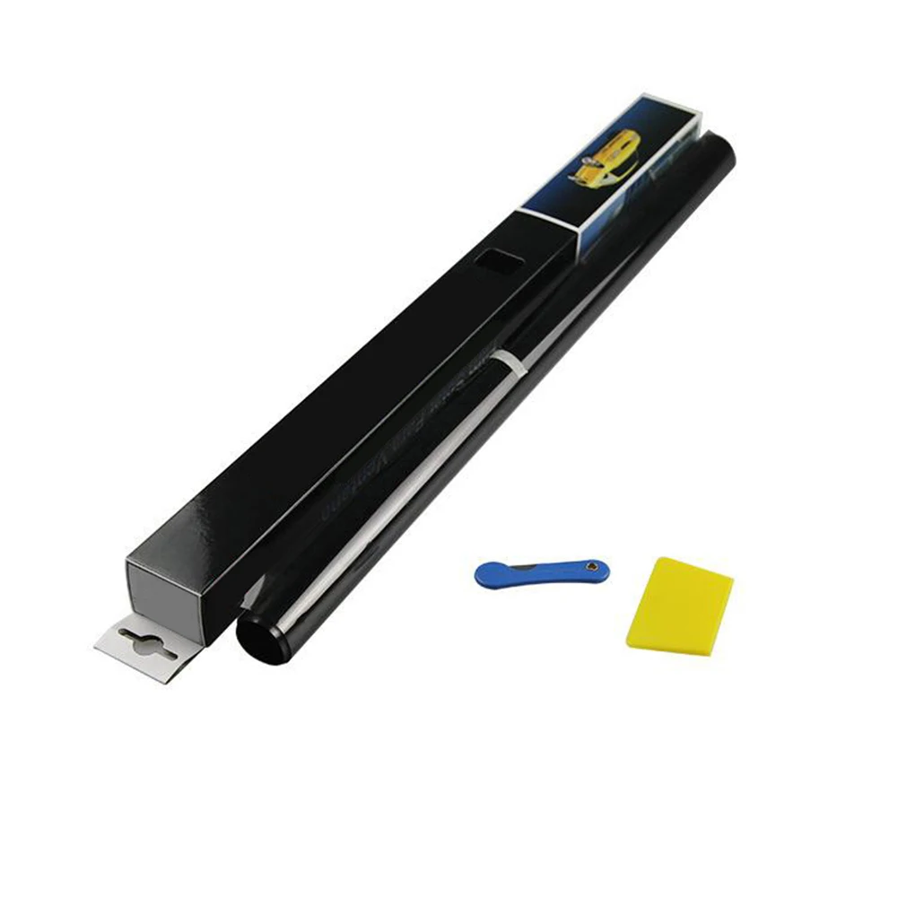 300CMx50CM Sonnenschutzfolie mit Schaber Auto- und Haus-Tönungsfolie Schwarz 1%-50% VLT Tönungswerkzeug-Set Autofenster-Glasfolien Tönungsfolie – Detail 4
