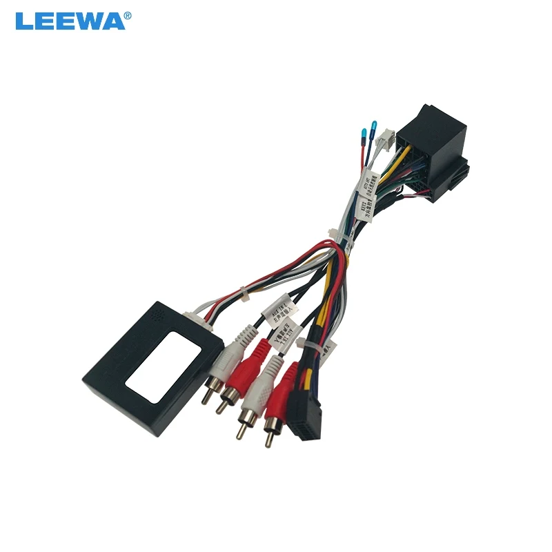 

Автомобильный аудио 16-контактный DVD-плеер LEEWA, адаптер питания для Fiat Doblo 500L 08-11 Bravo Doblo 07-12, стереоразъем, проводка Ha