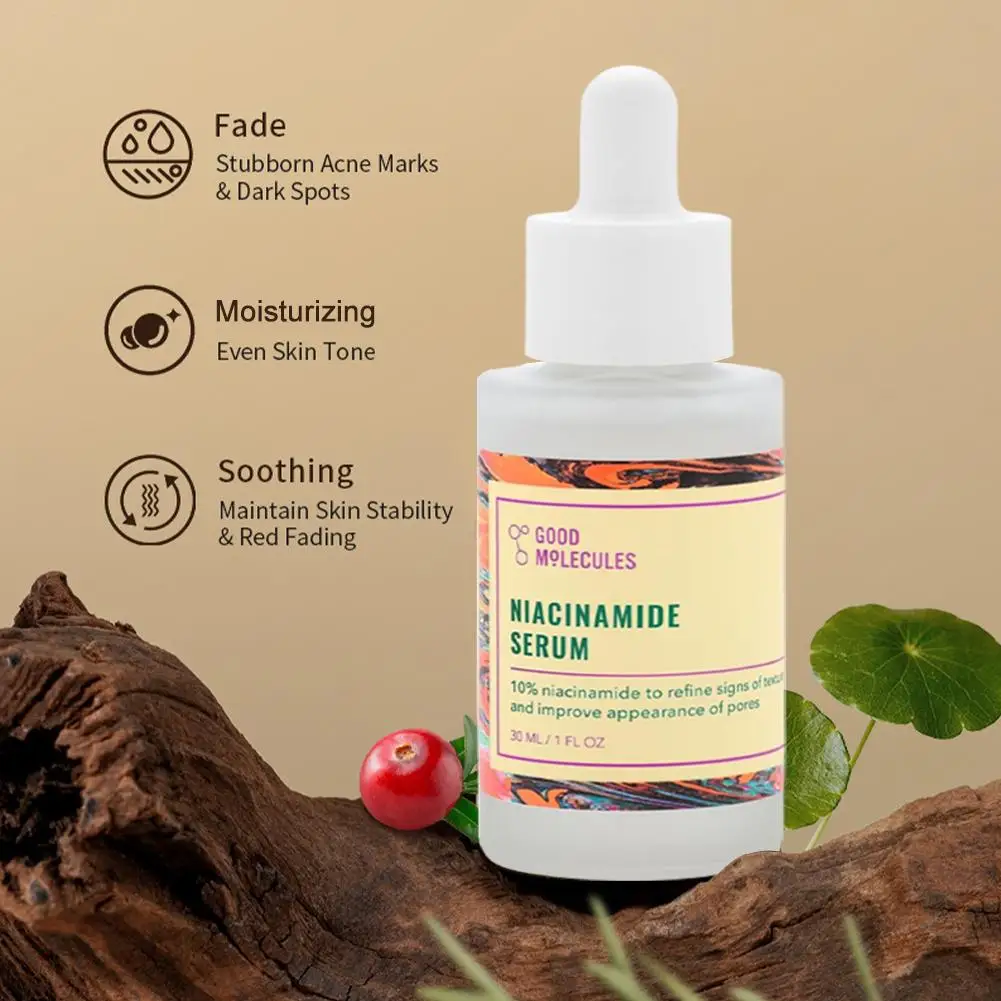 جزيئات جيدة جوهر النيكوتيناميد 10% توازن النيكوتيناميد جوهر الوجه ترطيب عميق تبييض لون البشرة تعزيز الجلد