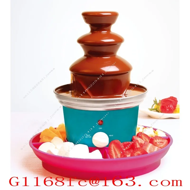 Chocolate Mixer with Fruit Plate, Three-layer Stainless Steel Fountain