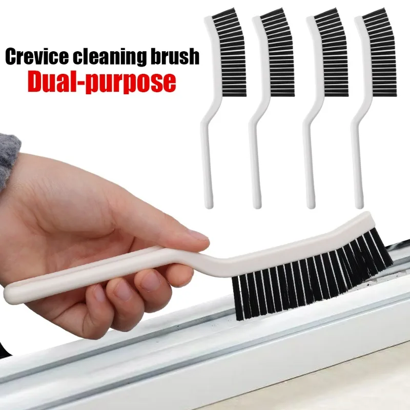 1-2Pcs Gap Cleaning Brush Grout Hard Bristle Long Handle Brushes Door Window Track Groove Floor Joints Dead Angle Cleaner Supply