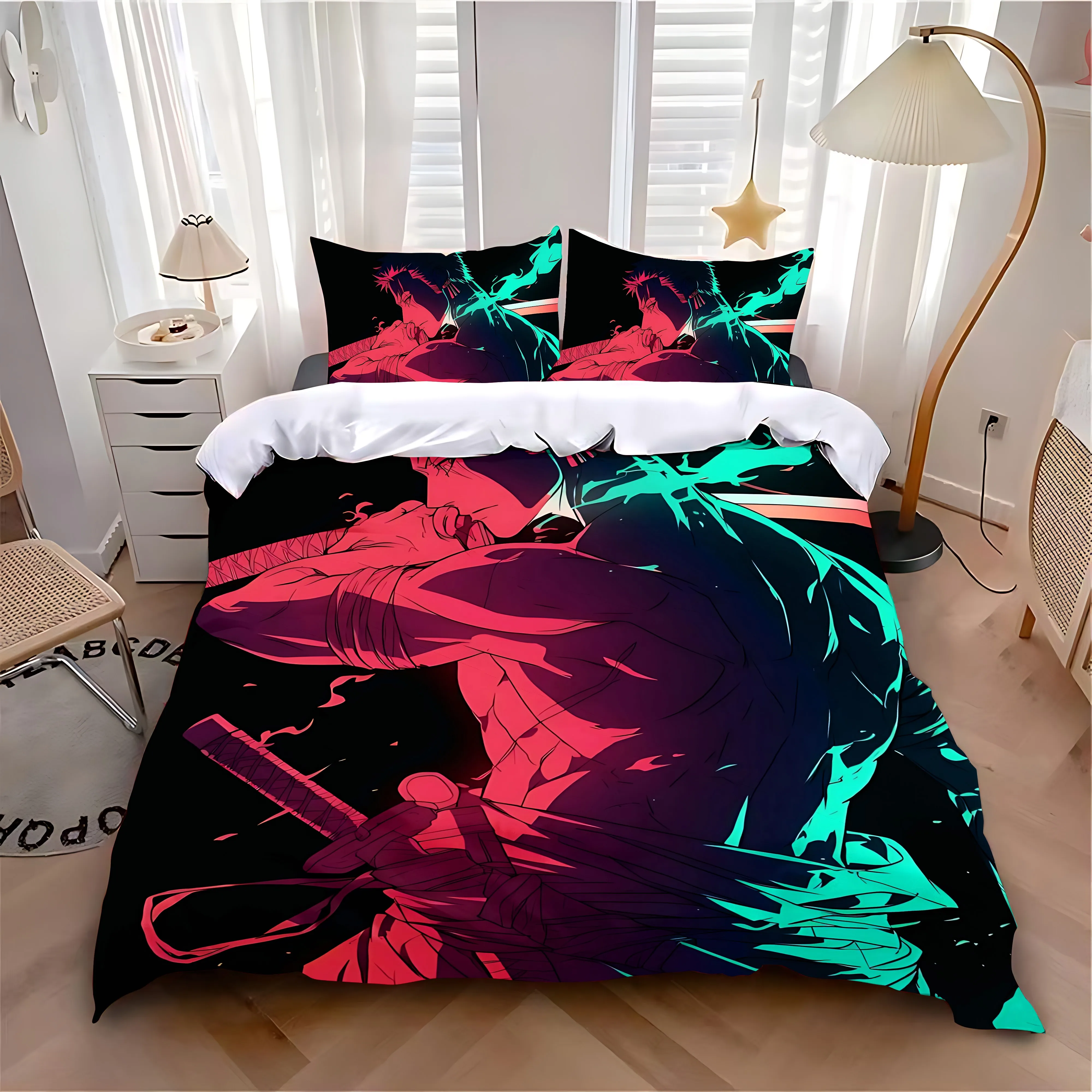 Duvet Cover Pillowcase Bedding Set O-ONES P-PIECES Z-Zoroes Adult Boy Girl Bedroom Decoration Children Single Double Large Size