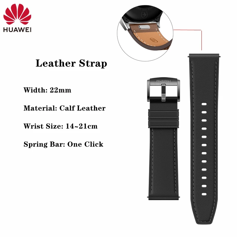 Original 22mm FKM Nylon Composite Watch Strap for Huawei GT5 Watch