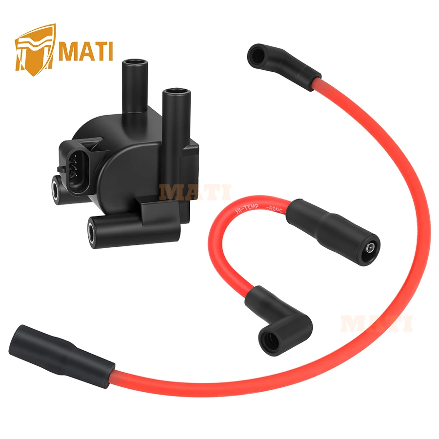 ملف الإشعال وغطاء سلك توصيل الإشعال لـ FXD FLD FXST FXSB FXSE Dyna Low Rider Super Glide CVO Softail Fat Boy 07-2017 31696-07A