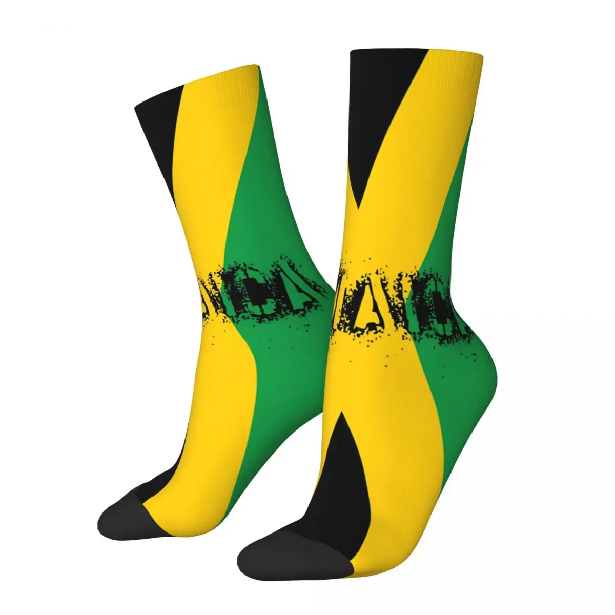 Jamaican Flag Socks Male Mens Women Spring Stockings Harajuku