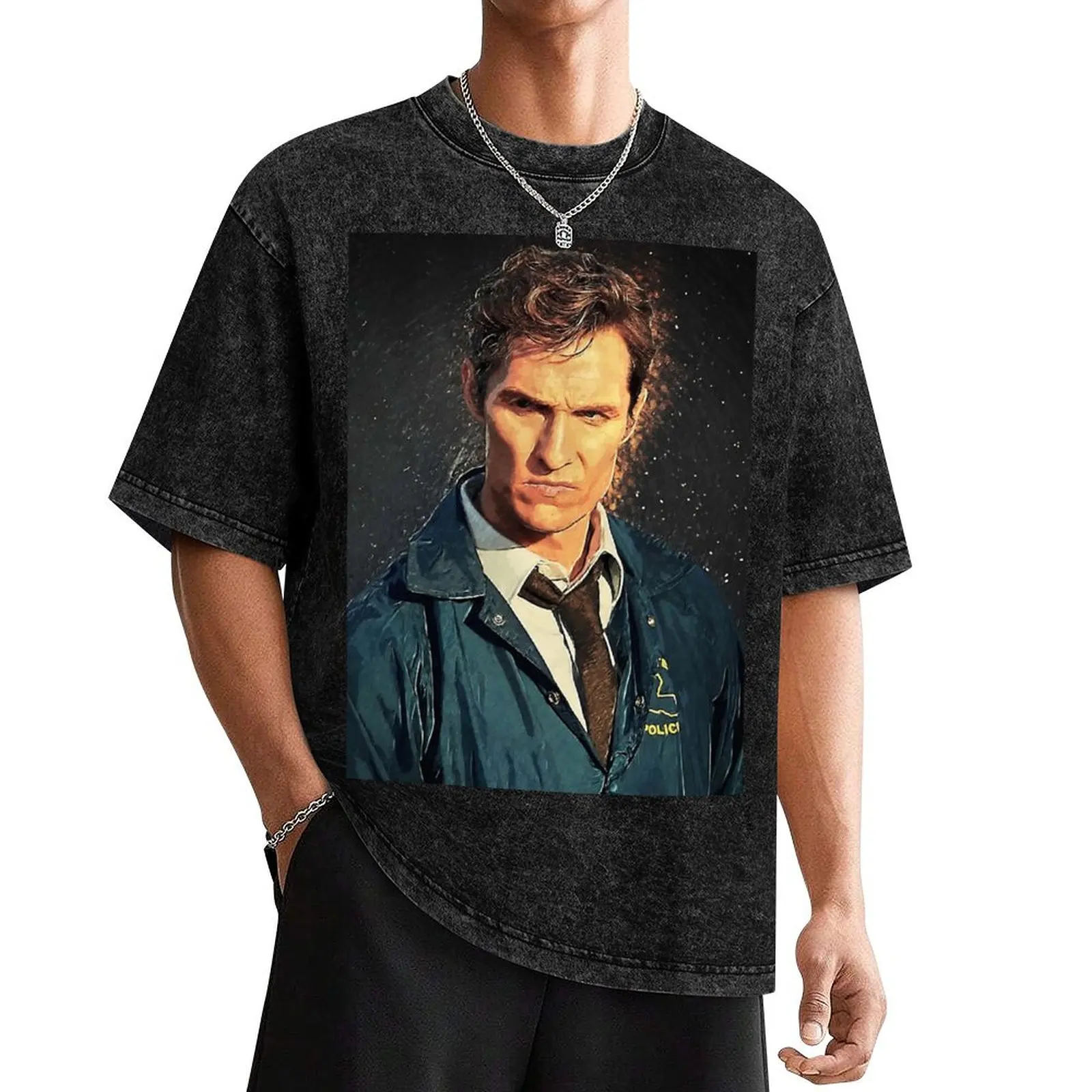 Rust Cohle T-Shirt oversized graphic tee fashion shirts mens t shirts casual stylish