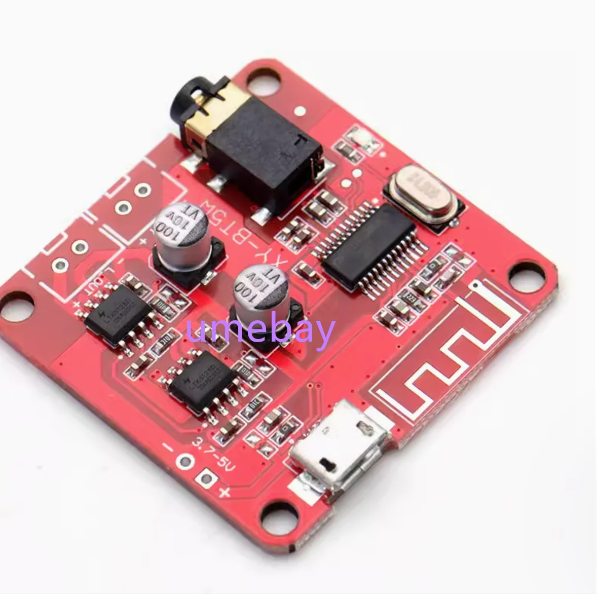 5pcs  Non destructive car speaker amplifier modification Bluetooth 4.2 circuit board XY-BT5W Bluetooth decoding board MP3