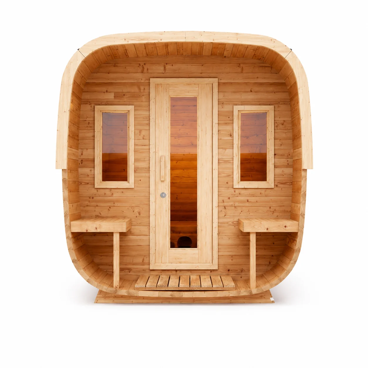 Outdoor SaunaODM OEM Modern Leisure Centre Sauna Outdoor Steam Room Outdoor Cedar Sauna view 5