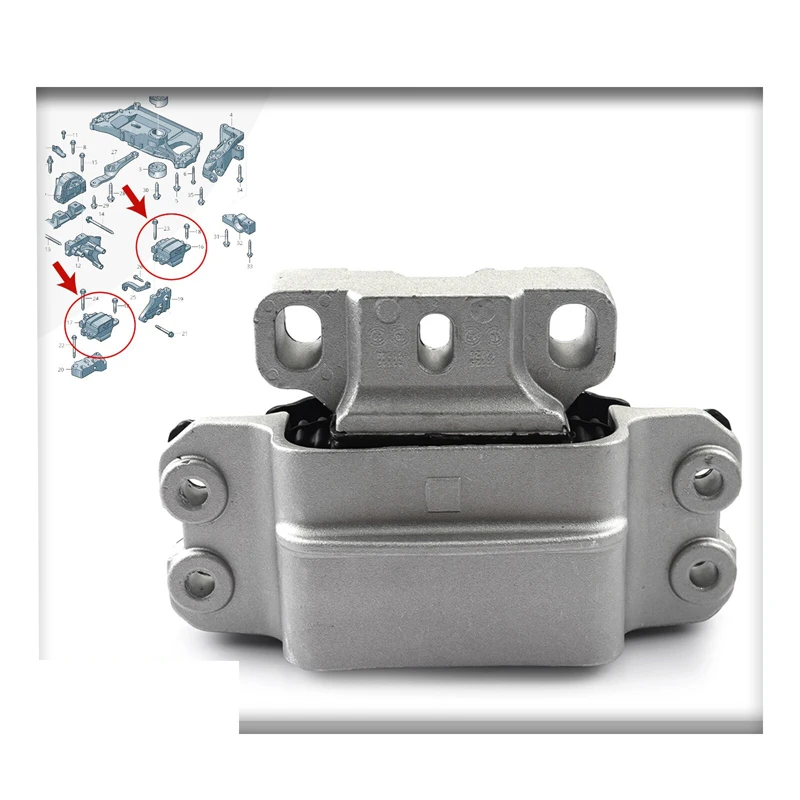 TRANSMISSION MOUNT REAR LEFT N/S FOR AUDI SEAT SKODA VW ENGINE 1K0199555M