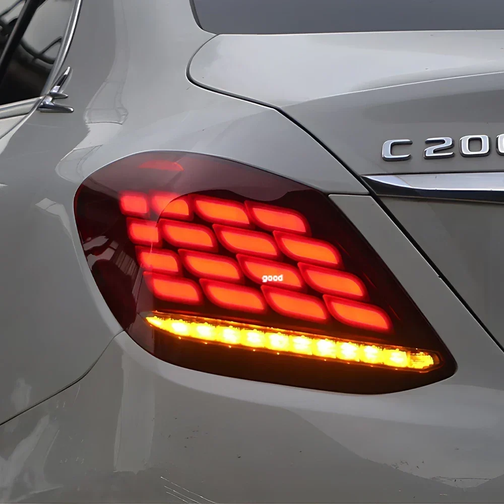 

For Benz C-Class W205 2015-2021 Auto Rear Back Lamps Assembly Upgrade S-Coupe Design Dynamic Tail lights Accessories