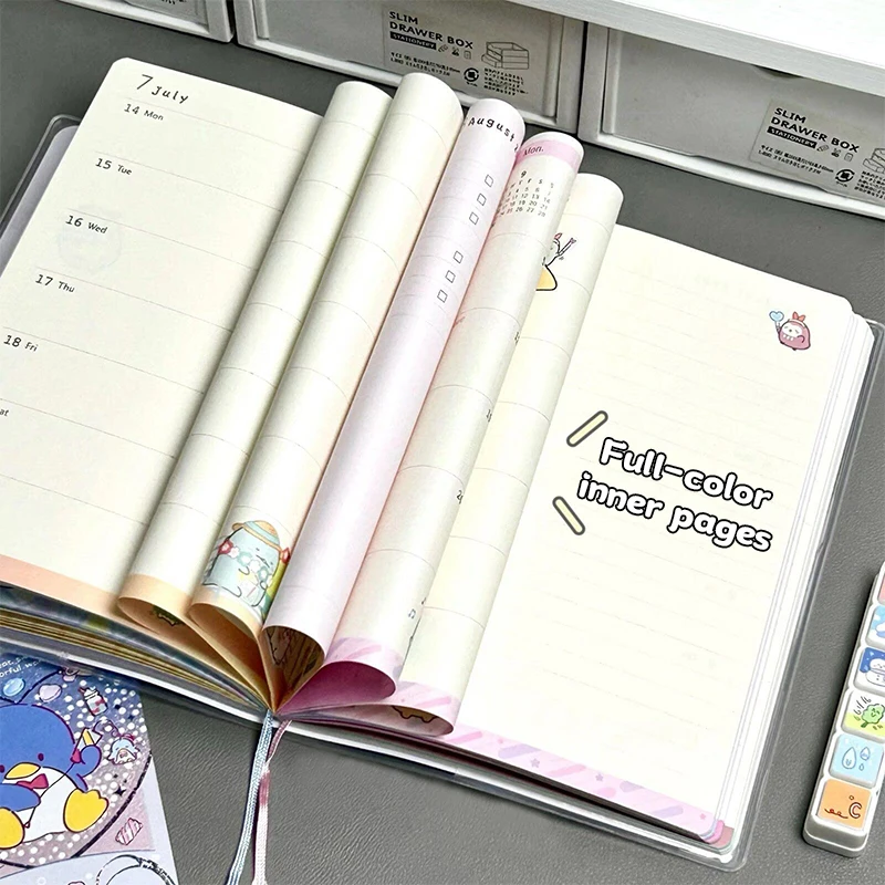 Picture 4: Cute Burger 2026 Calendar Notebook Yearly Schedule Planner Students' Daily Plan Arrangement Record Diary