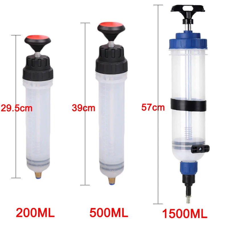 Car Oil Fluid Extractor Siphon Pump Brake Fluid Fluid Syringe Pump Auto Manual Suction Vacuum Fuel Transfer Hand Pump 500/1500cc images - 6