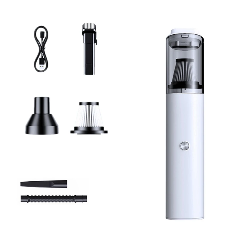 

5200Pa Wireless Car Vacuum Cleaner Strong Suction Portable Vacuum Cleaner Dual Use Mini Handheld Cleaning For Car Home