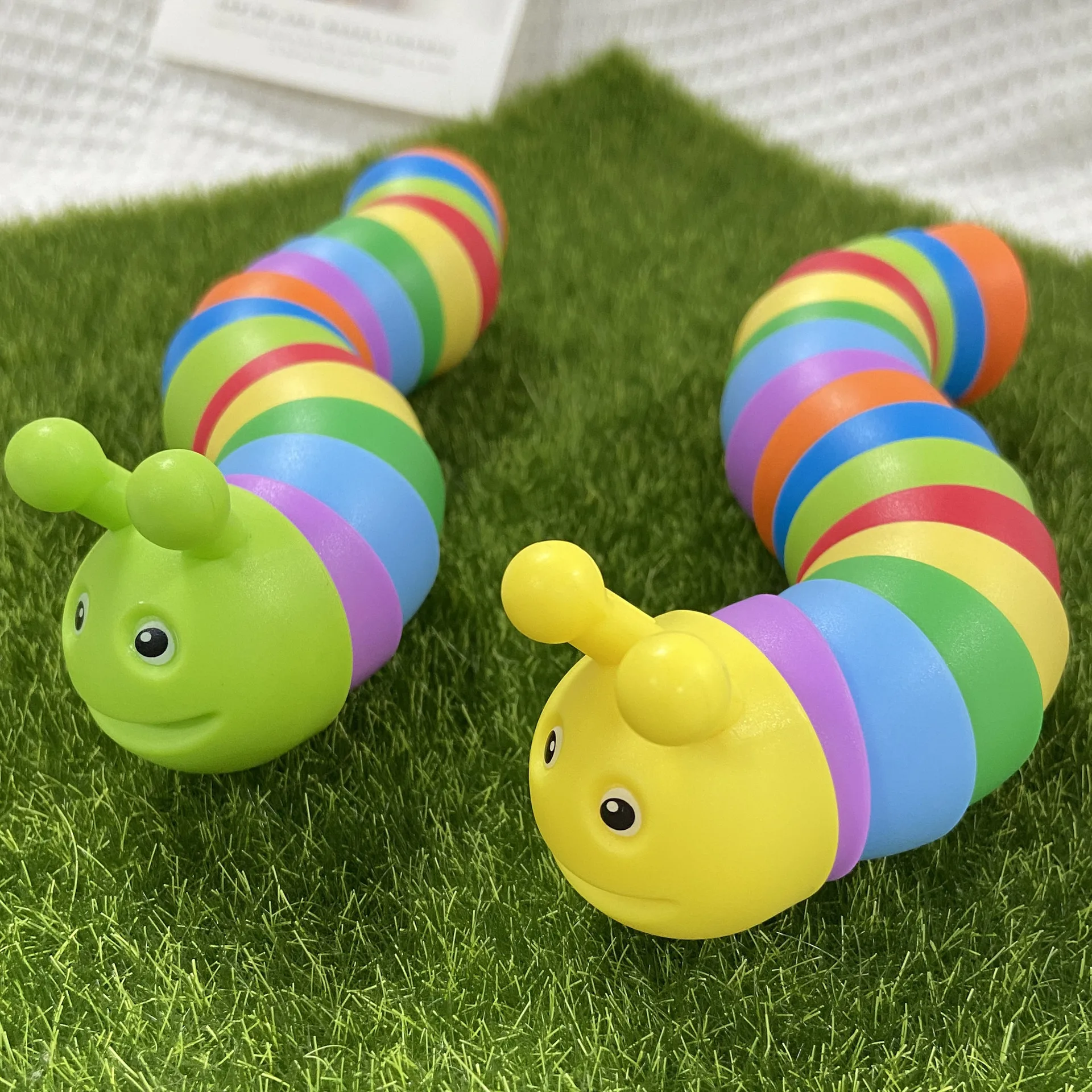 

Rainbow Snail Slug Caterpillar Antistress Broad Games children Montessori Interactive Educational Relief Fidget Toys For kids