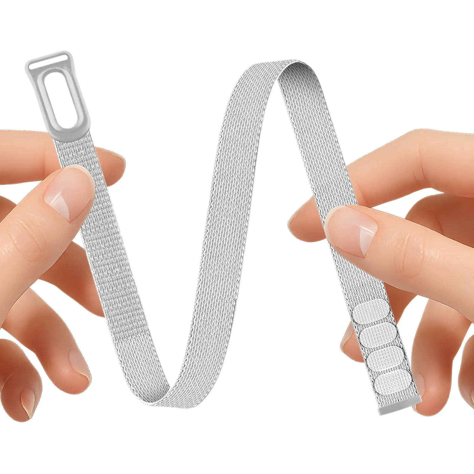 Adjustable Nylon Replacement Strap For Google Fitbit Air Breathable Circular Armband for Daily Exercise Running Walking