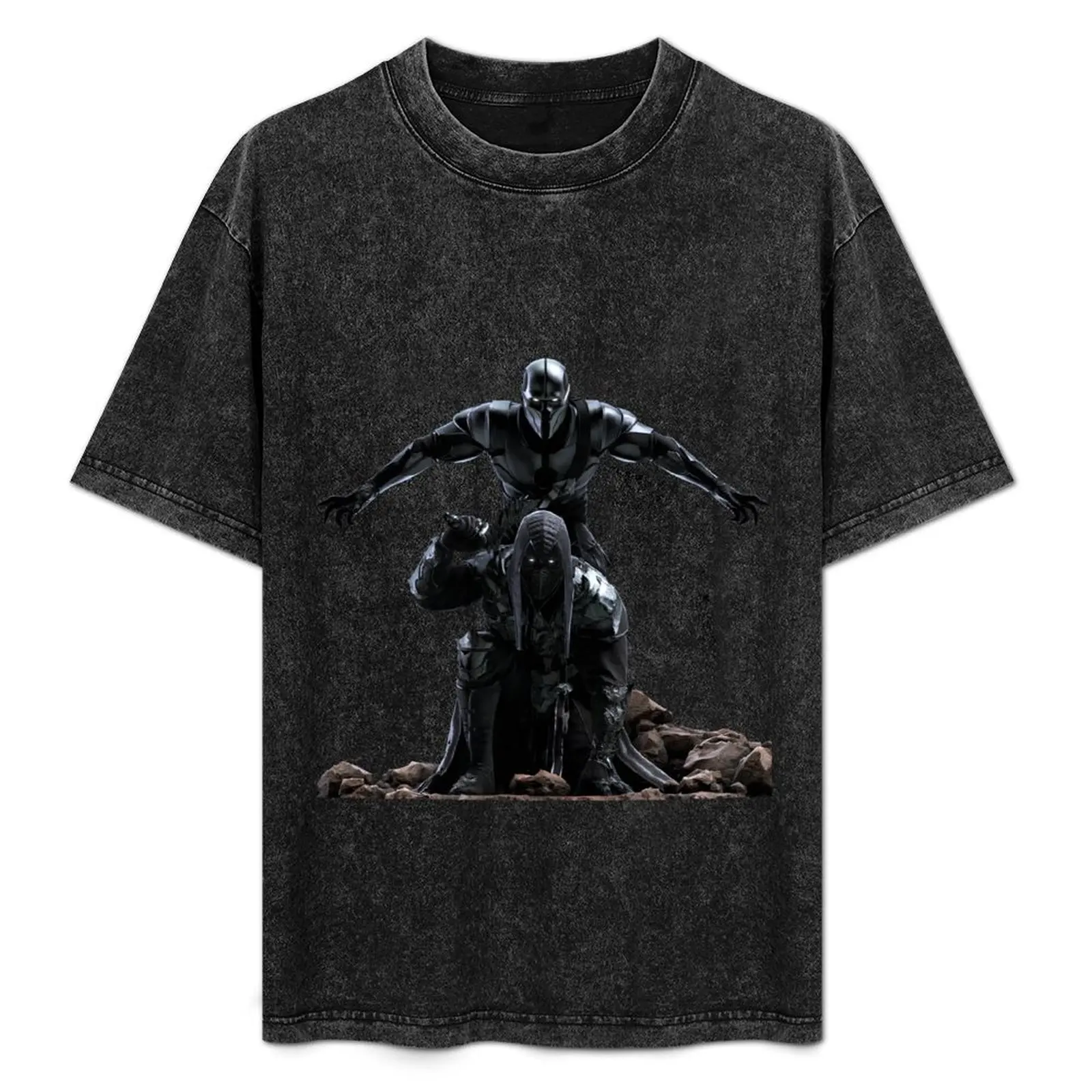 Noob-Smoke Mortal Kombat T-Shirt Basic All Season Solid T-Shirt