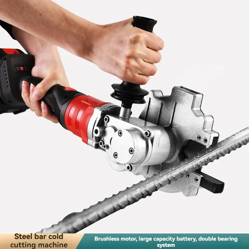 เครื่องตัดเหล็กแบนเหล็กสี่เหลี่ยม เลื่อยตัดเย็น เครื่องตัดเหล็กกลม แบตเตอรี่ลิเธียม เครื่องตัดเหล็กแบบไม่มีแปรง