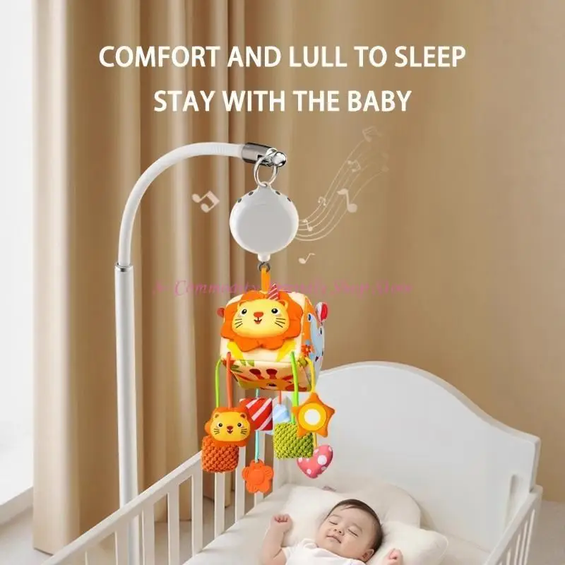85AE Baby Crib Mobile Arm Baby Bells Part Mobile Crib Bed Stroller Bed Bells Holder Baby Bed Bells Holder Removable Arm