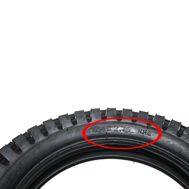 دراجة ترابية صغيرة هوائية ، أنبوب داخلي لـ MX350 ، سكوتر MX400 ، دراجة نارية 49cc ، إطار x 1.2 ، 12 1/2x2.75