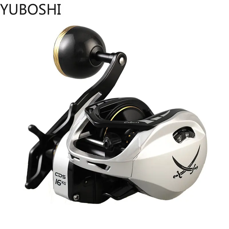 

6+1BB/9+1BB Saltwater Proof Aluminum Spool Baitcasting Fishing Reel High Quality 6.3:1 Gear ratio Fishing Wheel