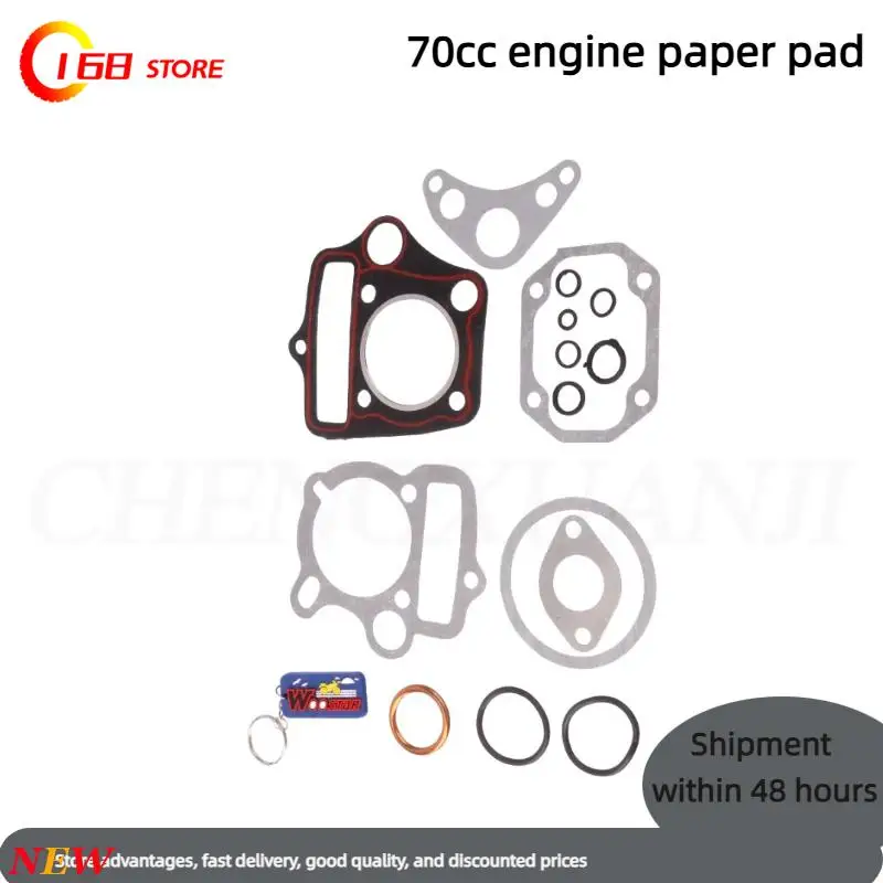 

High-Quality 70cc Horizontal Engine Gasket Set (NEW) – Cylinder Piston Gaskets Fit Zongshen Kayo Dirt Pit Bikes & ATVs