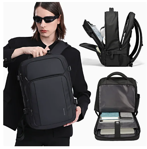 College Backpack for Men BANGE Backpack Men's Backpack Large Capacity Backpack Waterproof Business Travel Laptop Backpack Bag