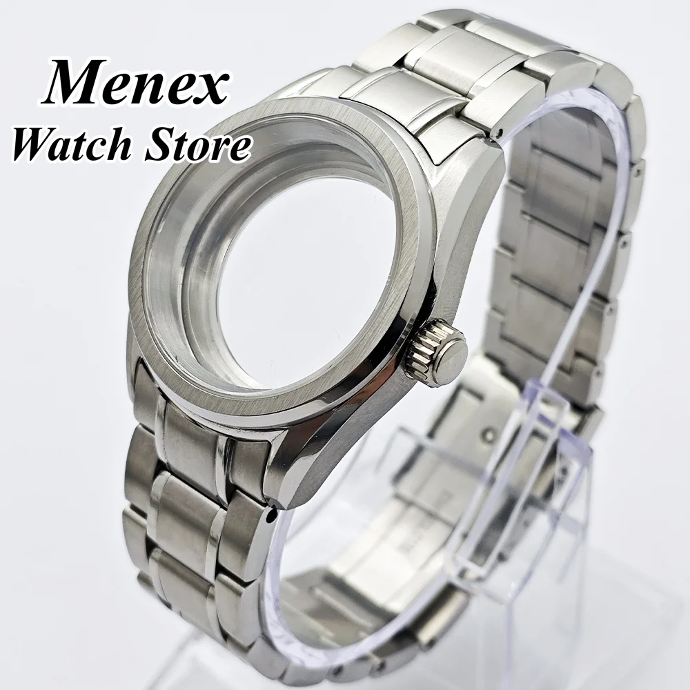 

Корпус для часов NH35, 38 мм, из нержавеющей стали, с сапфировым стеклом, подходит для механизмов NH34, NH35, ETA2824, Miyota82-DG, аксессуары для часов.