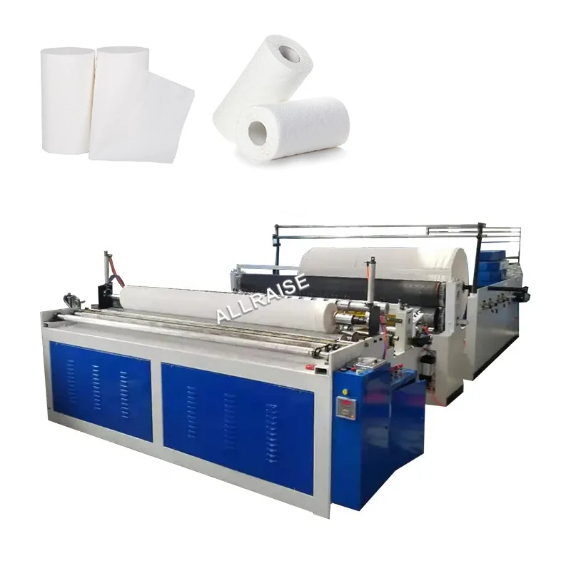Automatic Toilet Paper Making Machine Toilet Tissue Slitting And Rewinding Machine Toilet Tissue Packing Machine