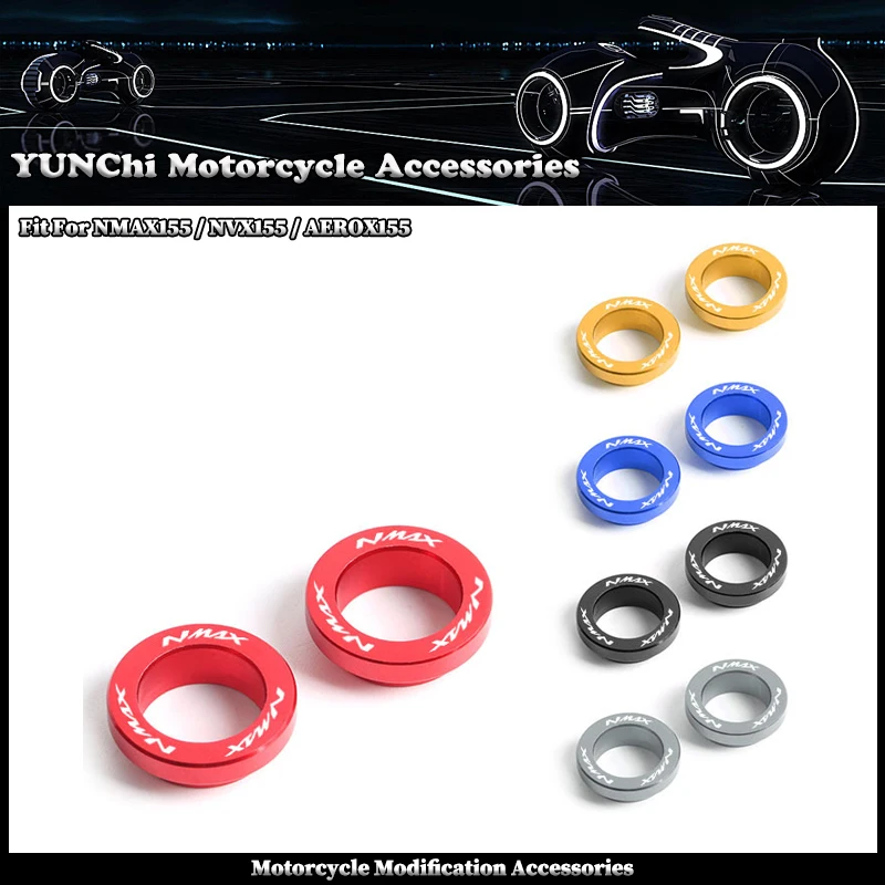 Fit For YAMAHA NMAX155 NVX155 AEROX155 Motorcycle Decorative Cover Air Filter Modified with Metal Stabilizing Gasket