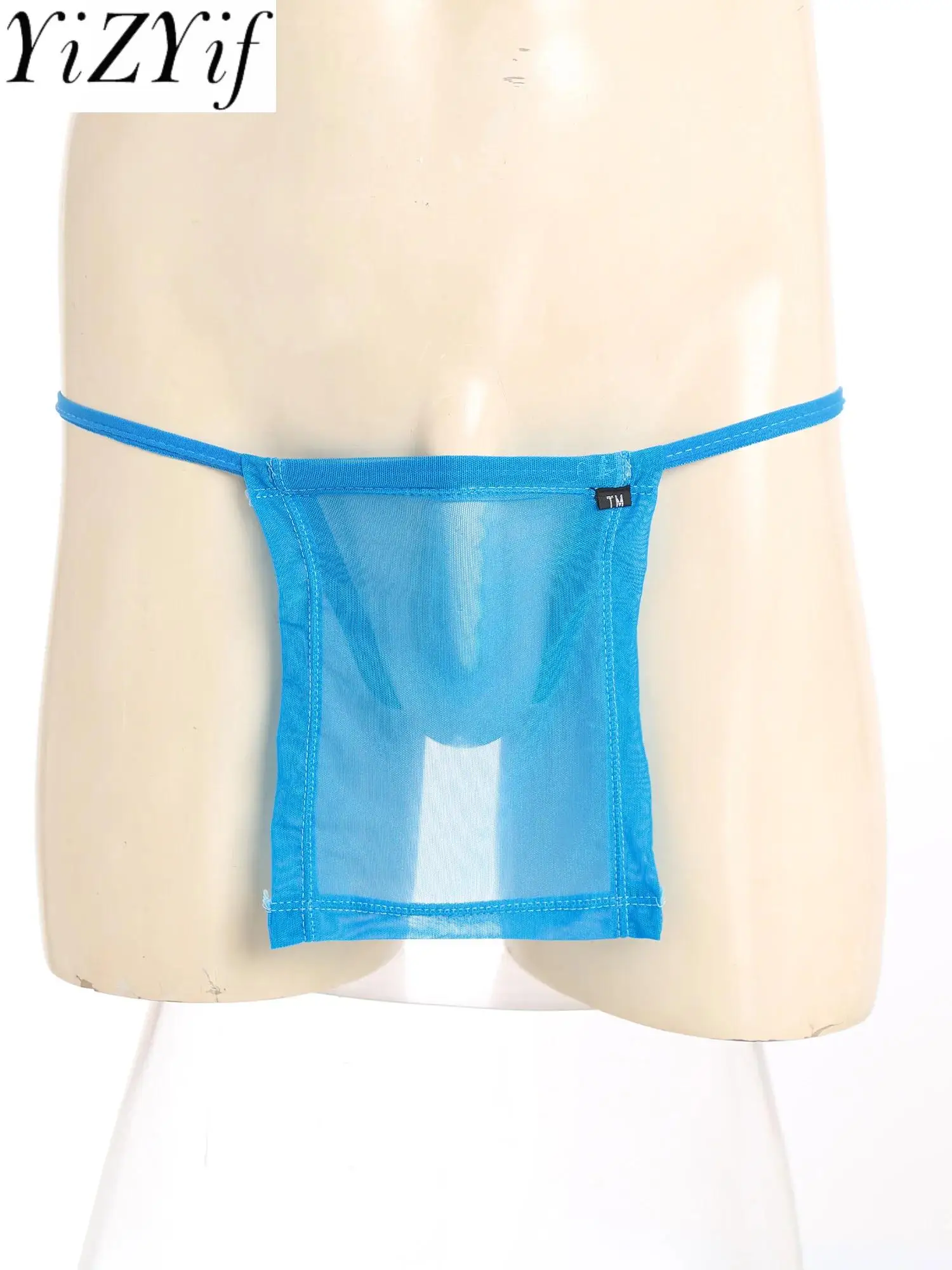 

Men Sissy Sumo-style T-back Thongs See Through Sheer Mesh Tempting Dating Night T-back Briefs for Couple Male Games Nightwear