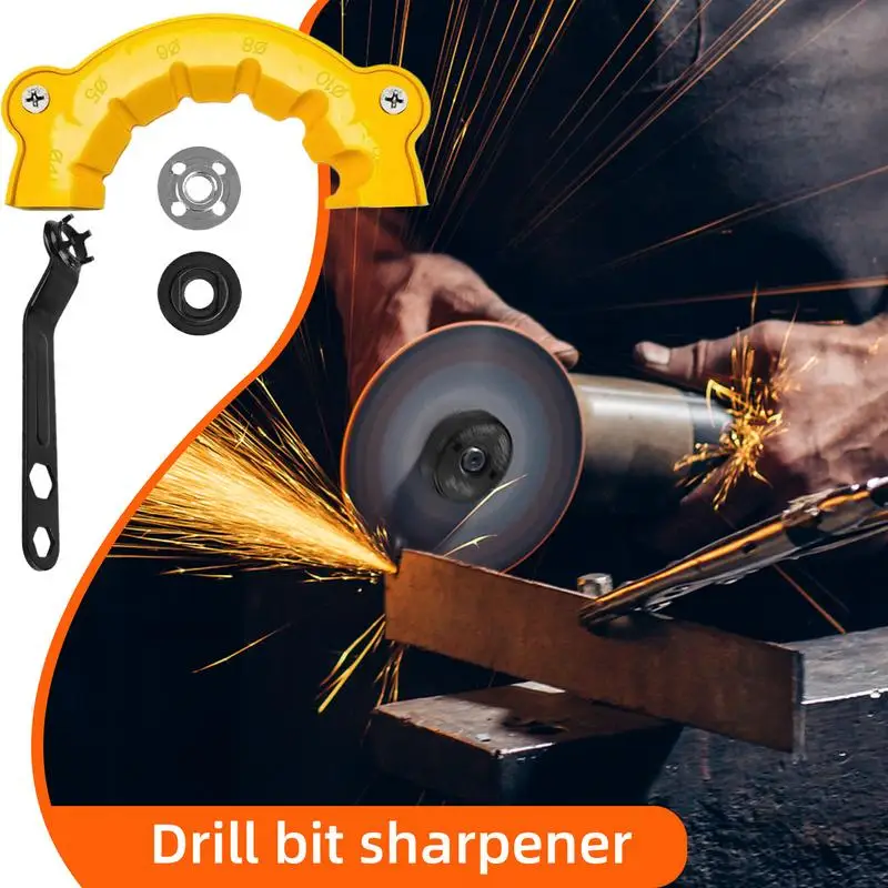 Drill Bit Sharpener Multi-Purpose Precision Drill Bit Sharpening Grinder Innovative Groove Portable Long-Lasting Use For