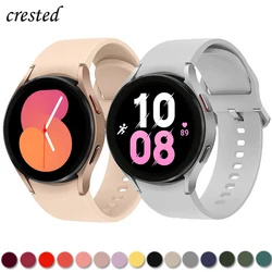 Strap For Samsung Galaxy Watch 5 4 44mm 40mm/4 classic 46mm 42mm wristband 20mm Silicone Bracelet Galaxy Watch 5 pro 45mm Band
