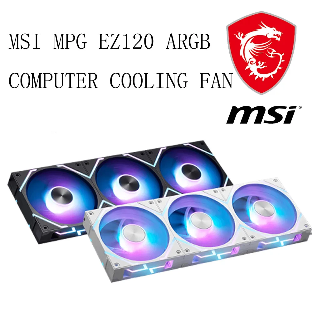 

Вентилятор MSI Building Block MPG EZ120 ARGB Вентилятор корпуса Магнитное соединение Однолинейное подключение Материнская плата Специальный световой эффект MSI