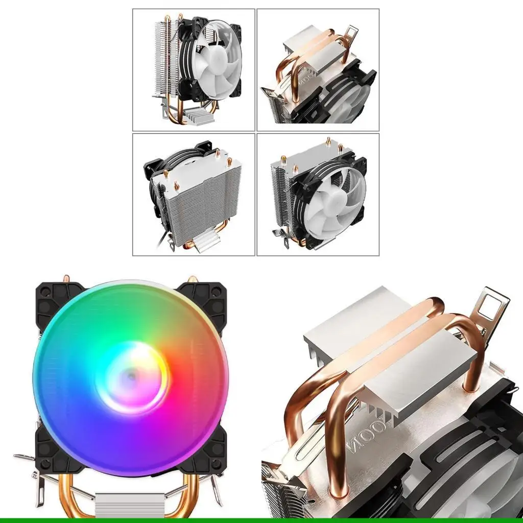 

U55C PC for Case Adjust RGB Cooler Silent Large Computer Cooling Fan 3-Pin Mute Heats