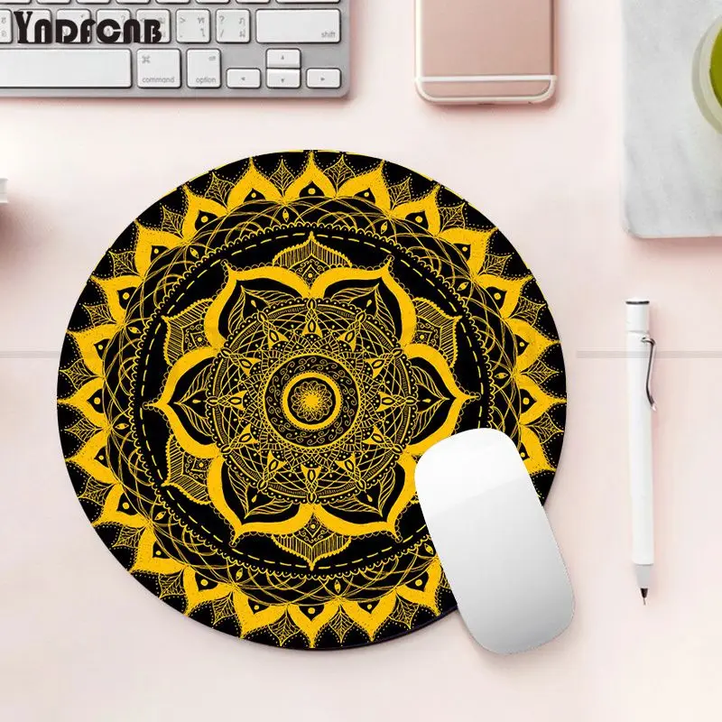 YNDFCNB New Design Mandalas round  Mouse pad PC Computer mat gaming Mousepad Rug For PC Laptop Notebook