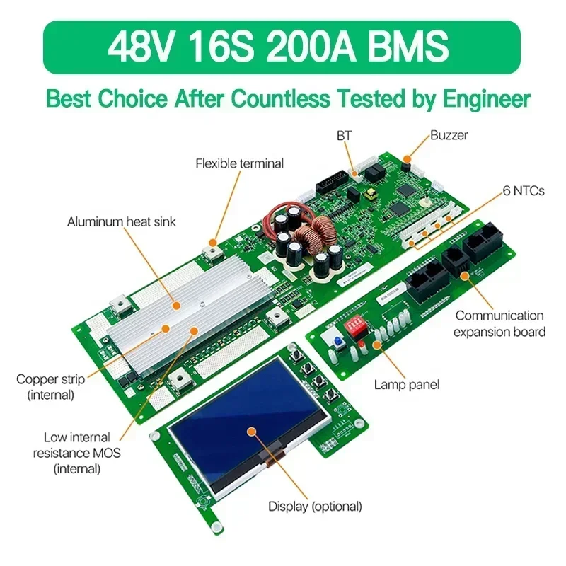 Intelligent 48V for Lifepo4 batteries with Rs485 Can port