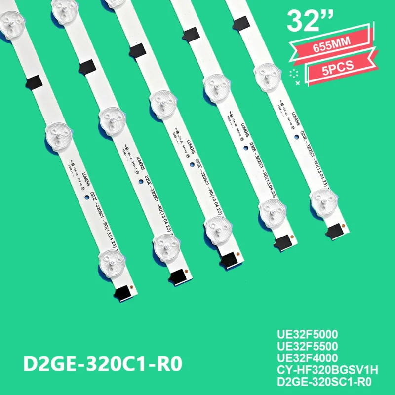 655Mm Led Strip D2GE-320SC1-R0 BN96-28489A Voor Samsung Sharp 32 ''Tv D2GE-320C1-R0 Ue32f5000 Ue32f5500 Ue32f4000 CY-HF320BGSV1H