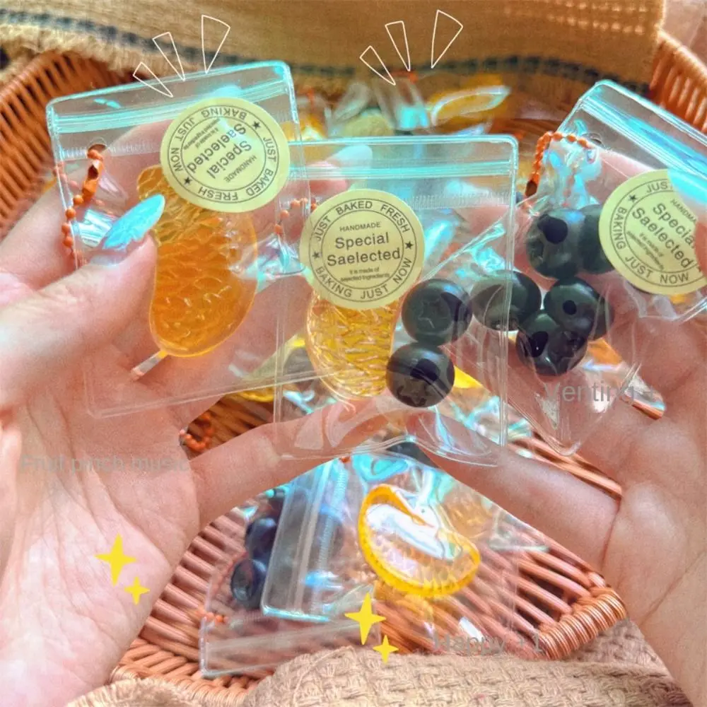 Simulated Fruit Fruit Squeeze Strawberry Sensory Simulation Fruit Squeeze Bag Kiwi Cartoon Fruit Soft Slow Rebound Gift