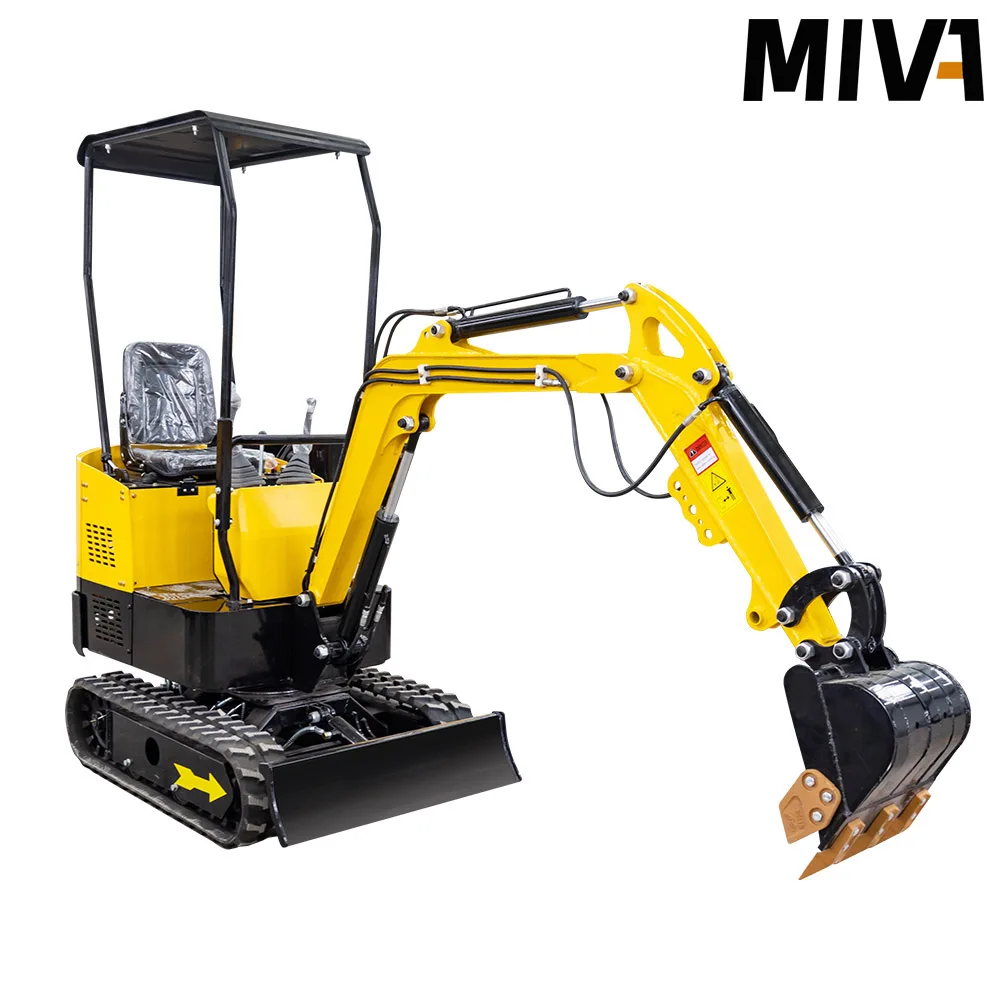 Customized New 1 ton Small Digger Crawler Mini Backhoe Excavator Mini Bagger Tracked Earth Moving Machinery Chinese Excavator