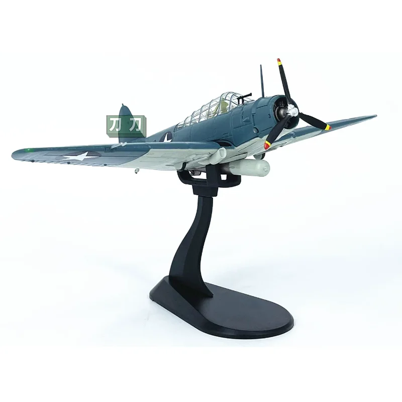 WLTK 1/72 Scale American TBD Torpedo Attack Aircraft Die-cast Aircraft Static Model Collection Decoration Piece