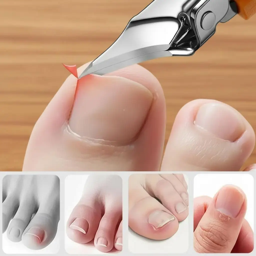 25 Degree Slant Edge Nail Clipper Wide Opening Stainless Steel Professional Ingrown Toenail Tools Eagle Beak Oblique Toe Nail Trimmers for Thick Nails Daily Use xiaomi official store nail clippers beauty health pedicure tools nail clipper set