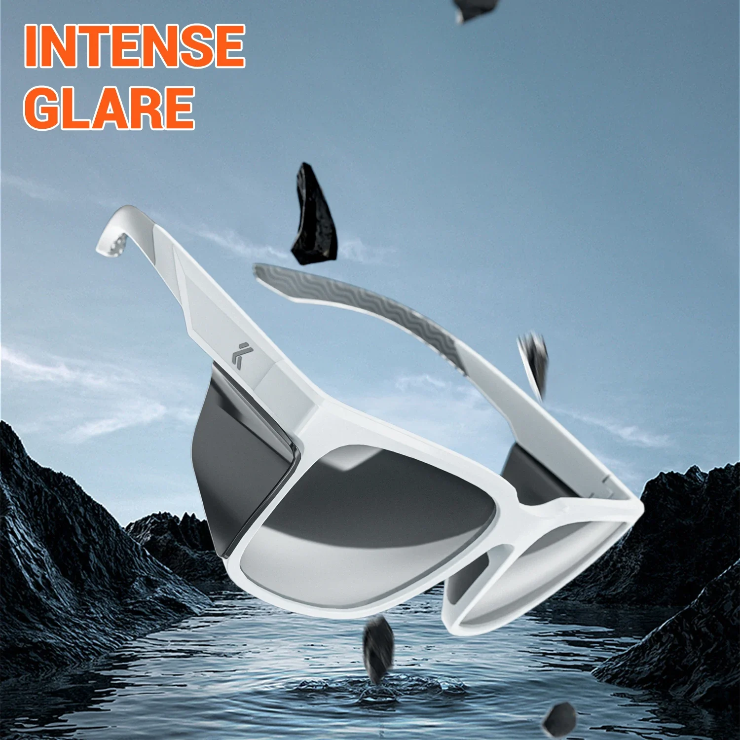 Kapvoe Polarisierte Gletscher Sonnenbrille Mode Sport Sonnenbrille Männer Radfahren Gläser Frauen Gläser Winddicht UV400 Gläser Angeln