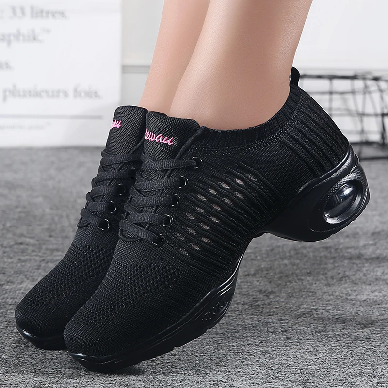 Hollow Fish Silk High Elastic Nylon Flying Weaving Dance Shoes Square Dance Shoes